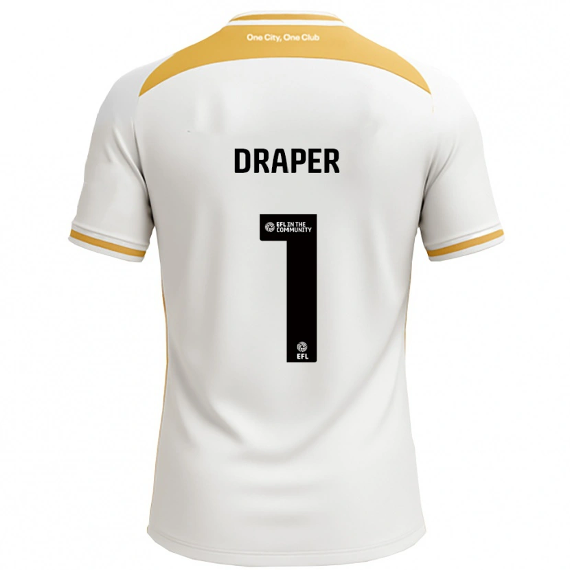 Danxen Herren Anna Draper #1 Weiß Gold Heimtrikot Trikot 2025/26 T-Shirt