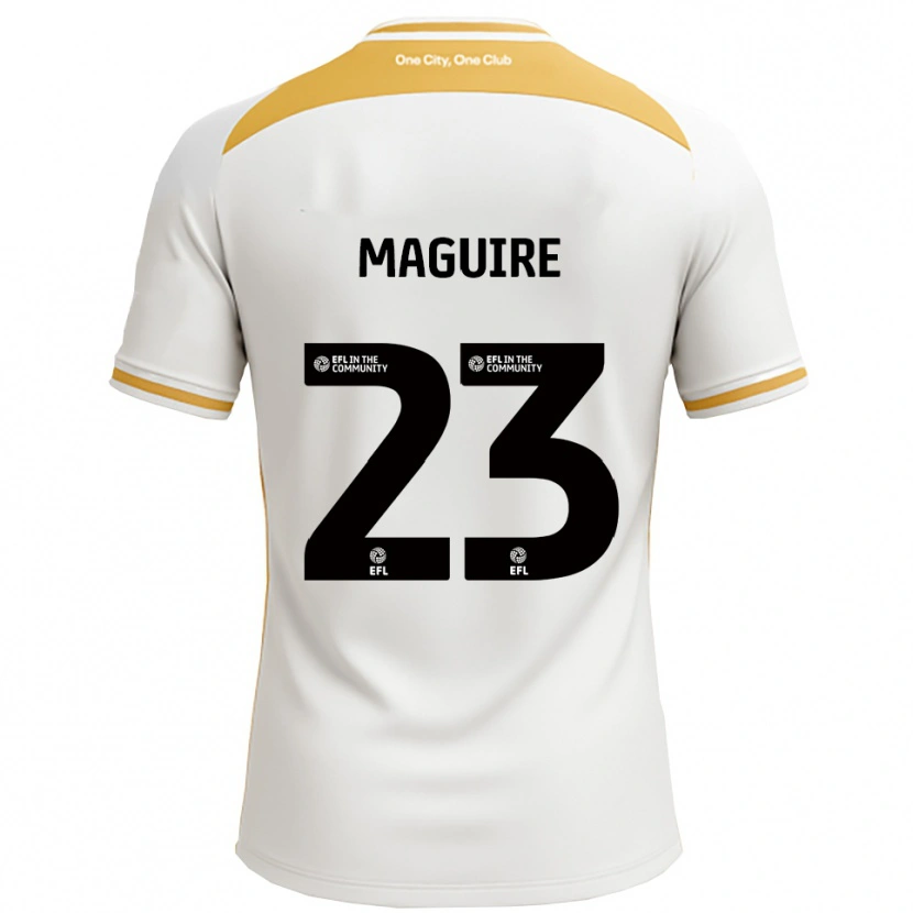 Danxen Herren Laurence Maguire #23 Weiß Gold Heimtrikot Trikot 2025/26 T-Shirt
