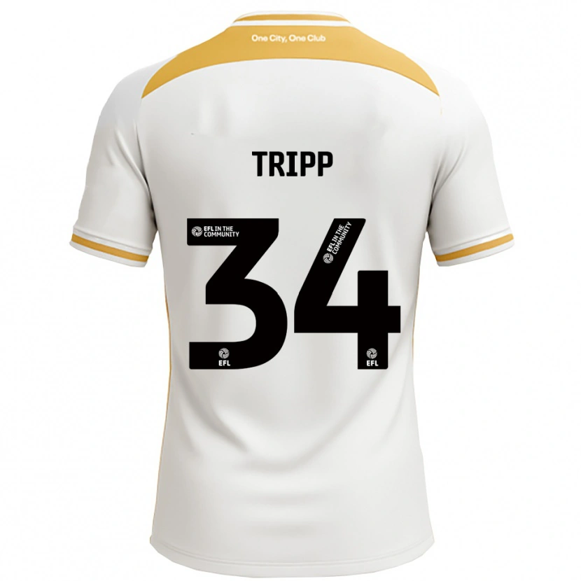 Danxen Herren Callum Tripp #34 Weiß Gold Heimtrikot Trikot 2025/26 T-Shirt