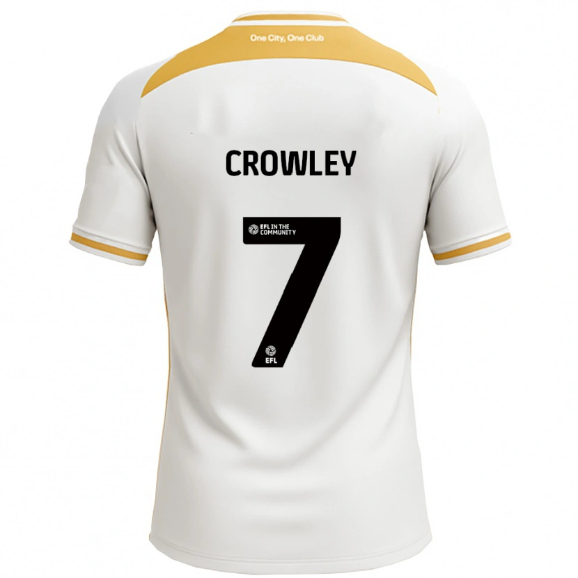 Danxen Herren Dan Crowley #7 Weiß Gold Heimtrikot Trikot 2025/26 T-Shirt