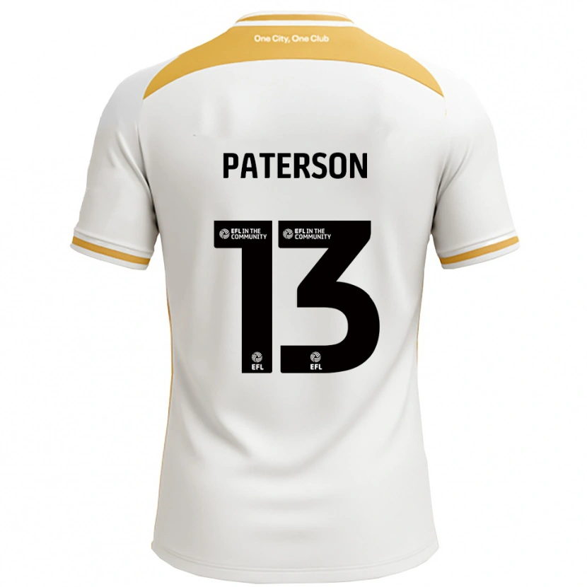 Danxen Herren Callum Paterson #13 Weiß Gold Heimtrikot Trikot 2025/26 T-Shirt