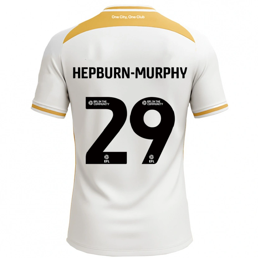 Danxen Herren Rushian Hepburn-Murphy #29 Weiß Gold Heimtrikot Trikot 2025/26 T-Shirt