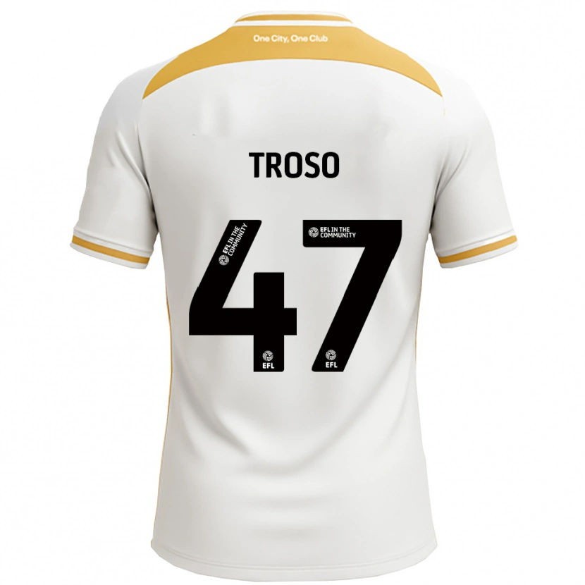 Danxen Herren Simone Troso #47 Weiß Gold Heimtrikot Trikot 2025/26 T-Shirt