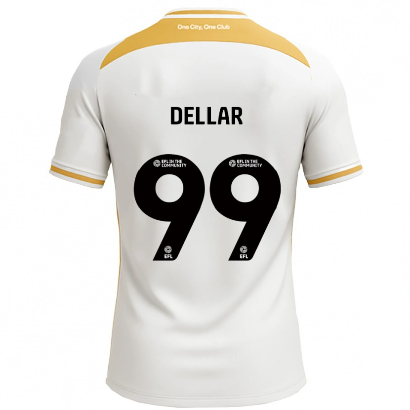 Danxen Herren Megan Dellar #99 Weiß Gold Heimtrikot Trikot 2025/26 T-Shirt