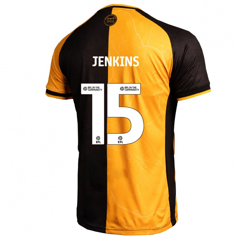 Danxen Herren Lee Jenkins #15 Gelb Schwarz Heimtrikot Trikot 2025/26 T-Shirt