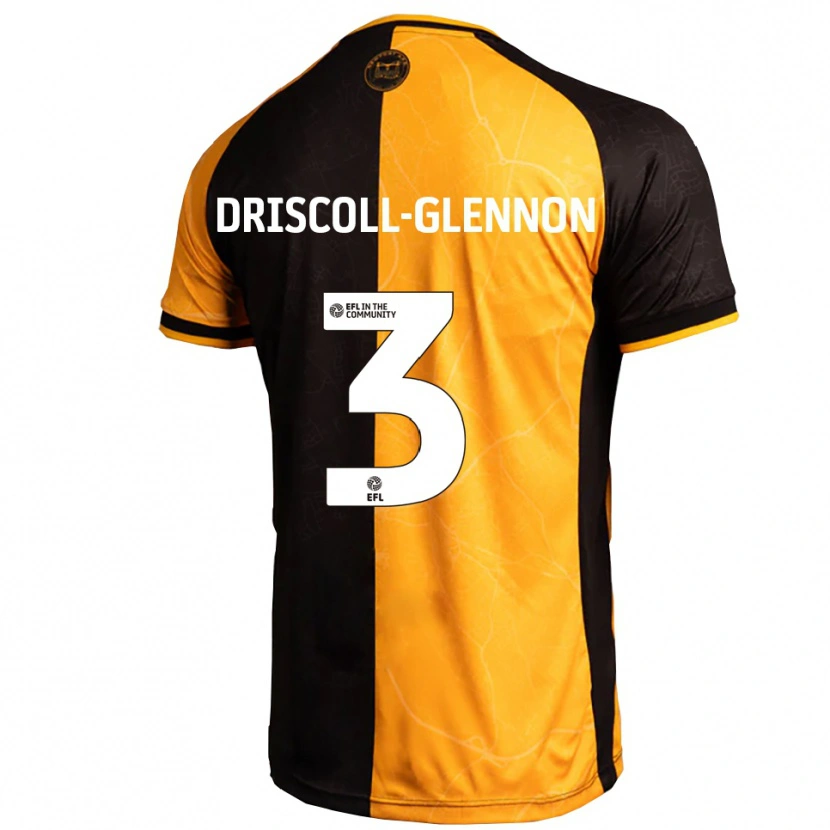 Danxen Herren Anthony Driscoll-Glennon #3 Gelb Schwarz Heimtrikot Trikot 2025/26 T-Shirt
