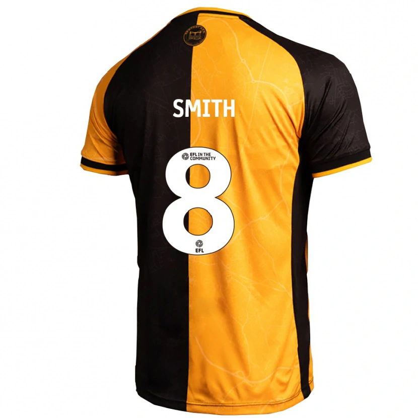 Danxen Herren Matt Smith #8 Gelb Schwarz Heimtrikot Trikot 2025/26 T-Shirt