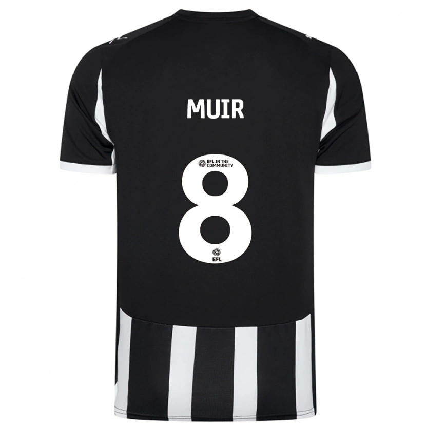Danxen Herren Kameron Muir #8 Schwarz Weiß Heimtrikot Trikot 2025/26 T-Shirt