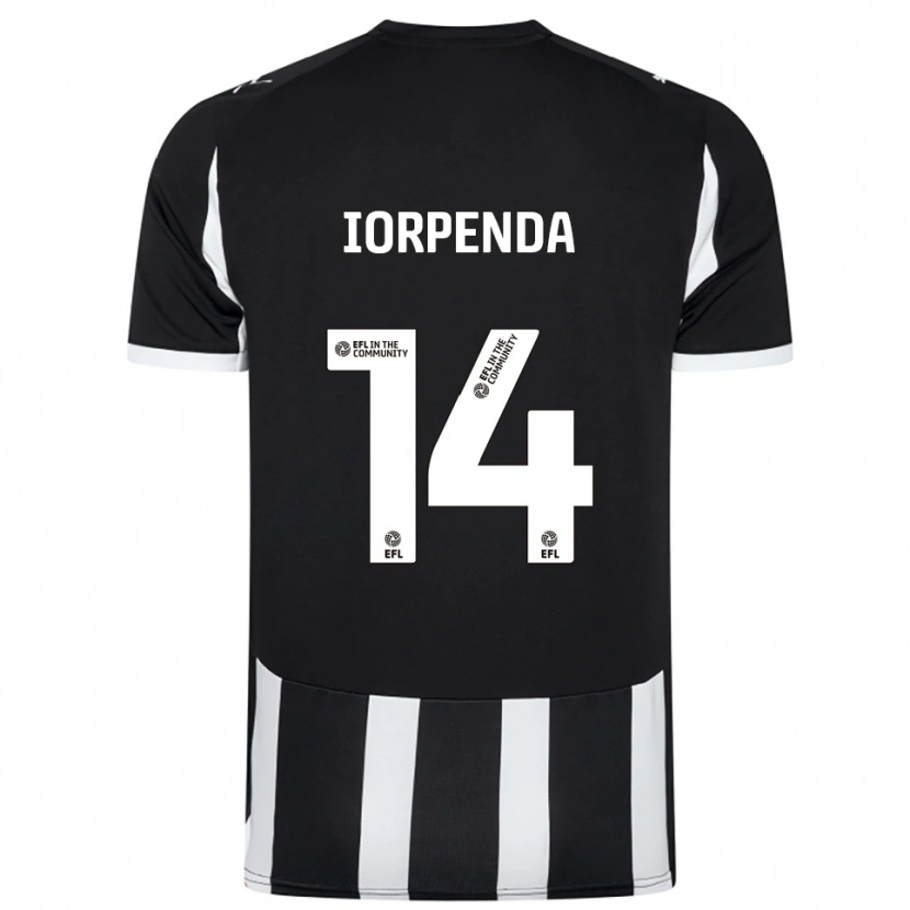 Danxen Herren Tom Iorpenda #14 Schwarz Weiß Heimtrikot Trikot 2025/26 T-Shirt