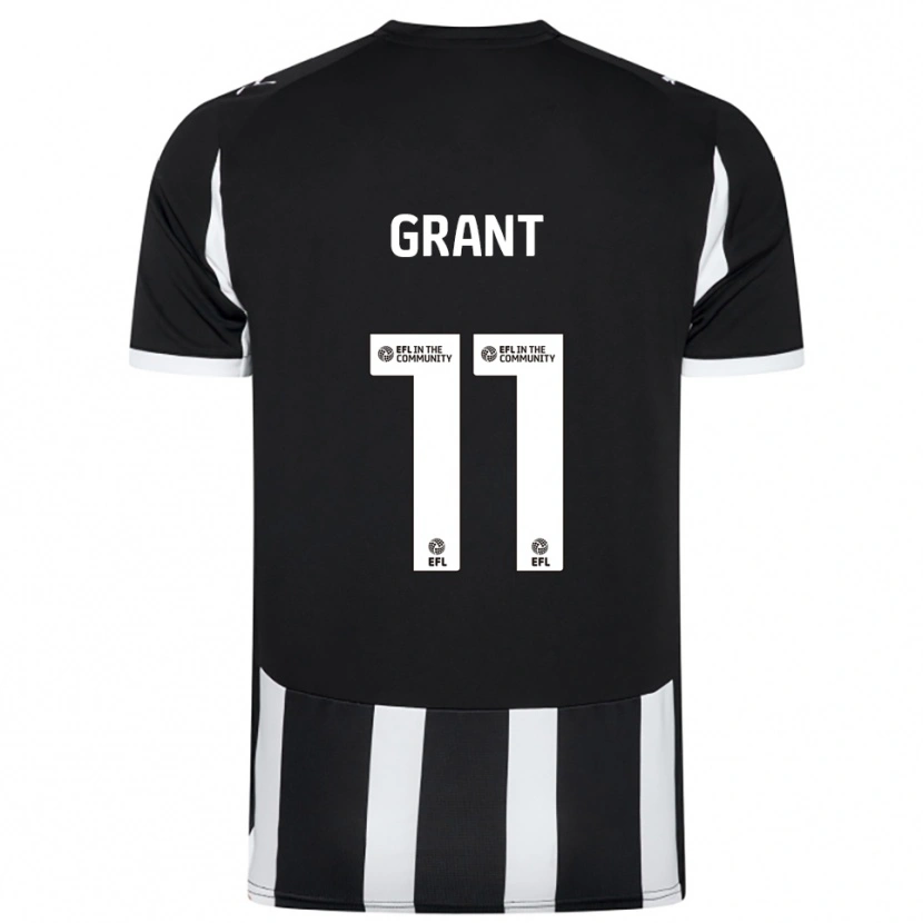 Danxen Herren Conor Grant #11 Schwarz Weiß Heimtrikot Trikot 2025/26 T-Shirt