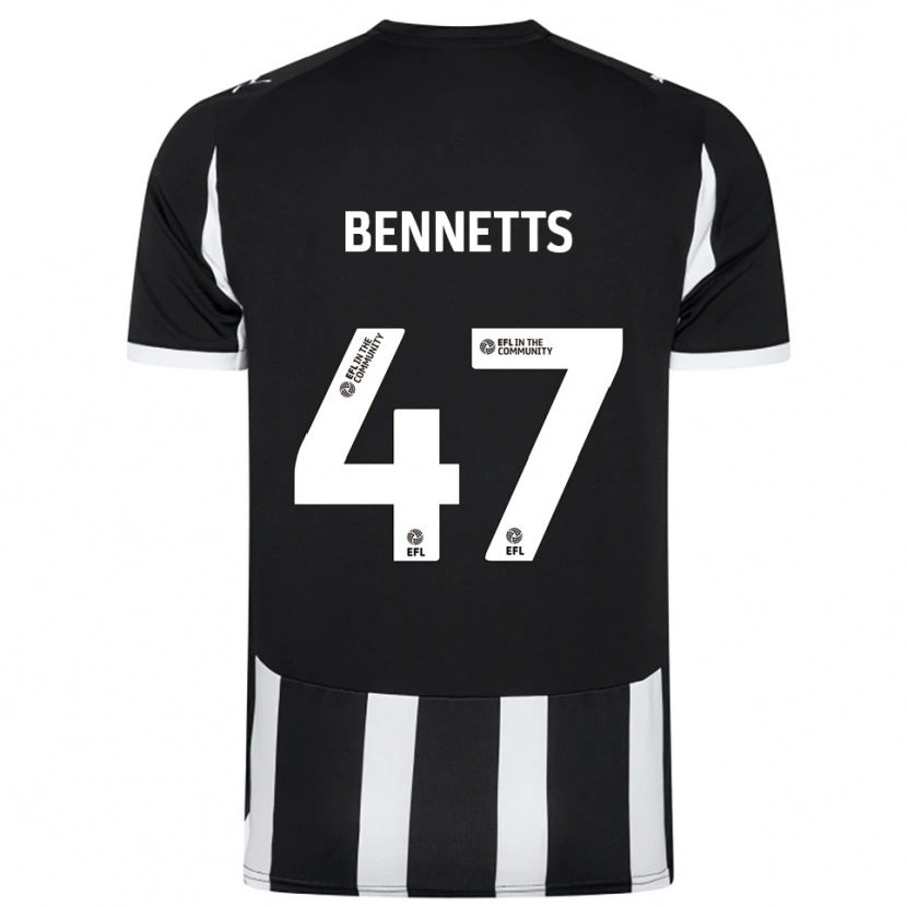 Danxen Herren Keanan Bennetts #47 Schwarz Weiß Heimtrikot Trikot 2025/26 T-Shirt