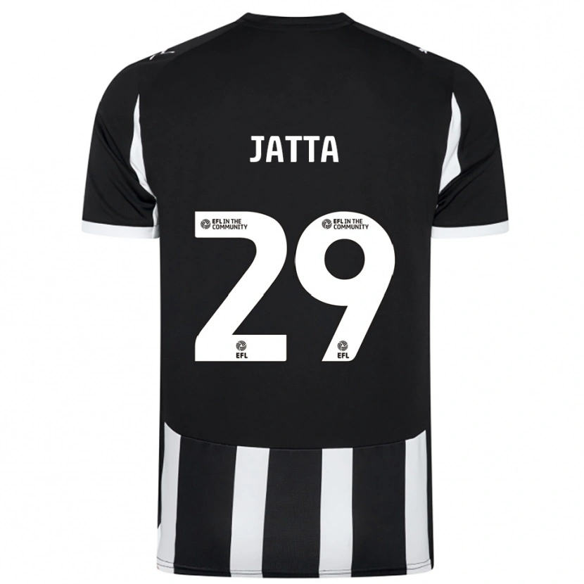 Danxen Herren Alassana Jatta #29 Schwarz Weiß Heimtrikot Trikot 2025/26 T-Shirt