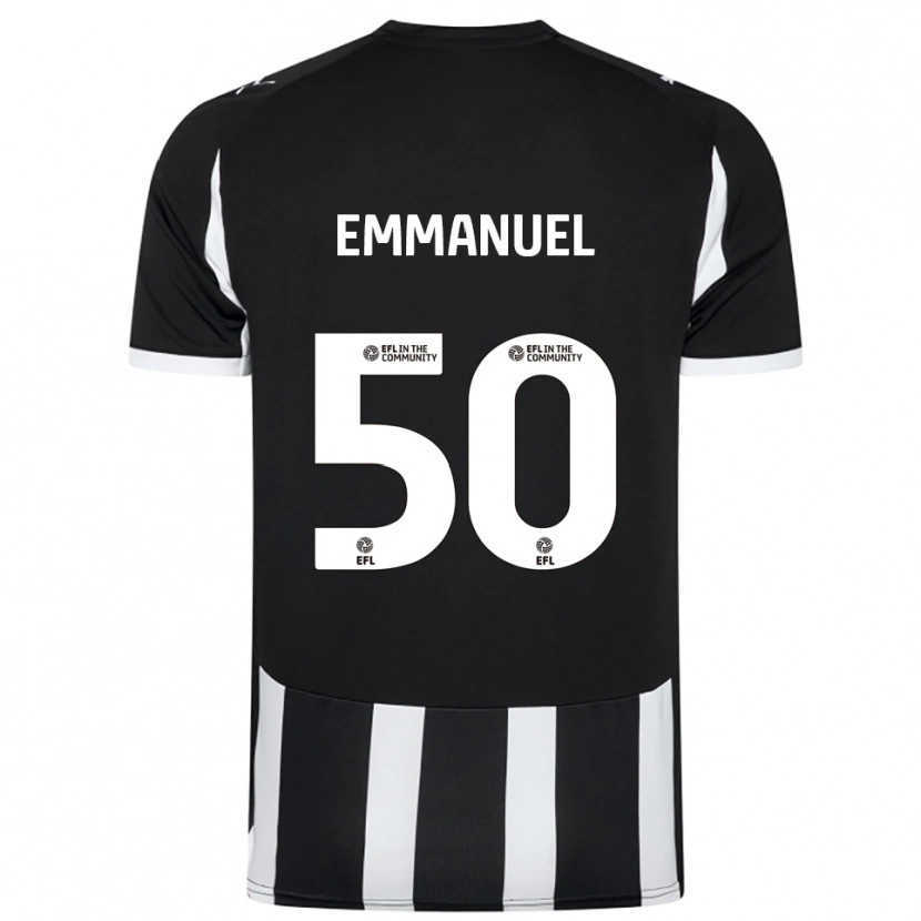 Danxen Herren Daniel Emmanuel #50 Schwarz Weiß Heimtrikot Trikot 2025/26 T-Shirt