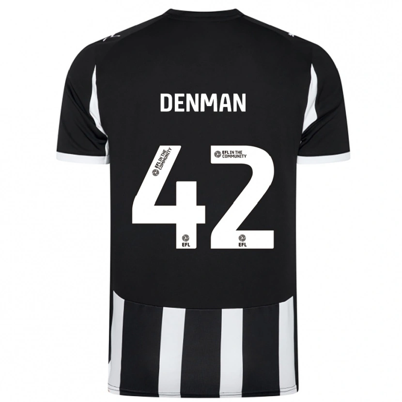 Danxen Herren Zac Denman #42 Schwarz Weiß Heimtrikot Trikot 2025/26 T-Shirt