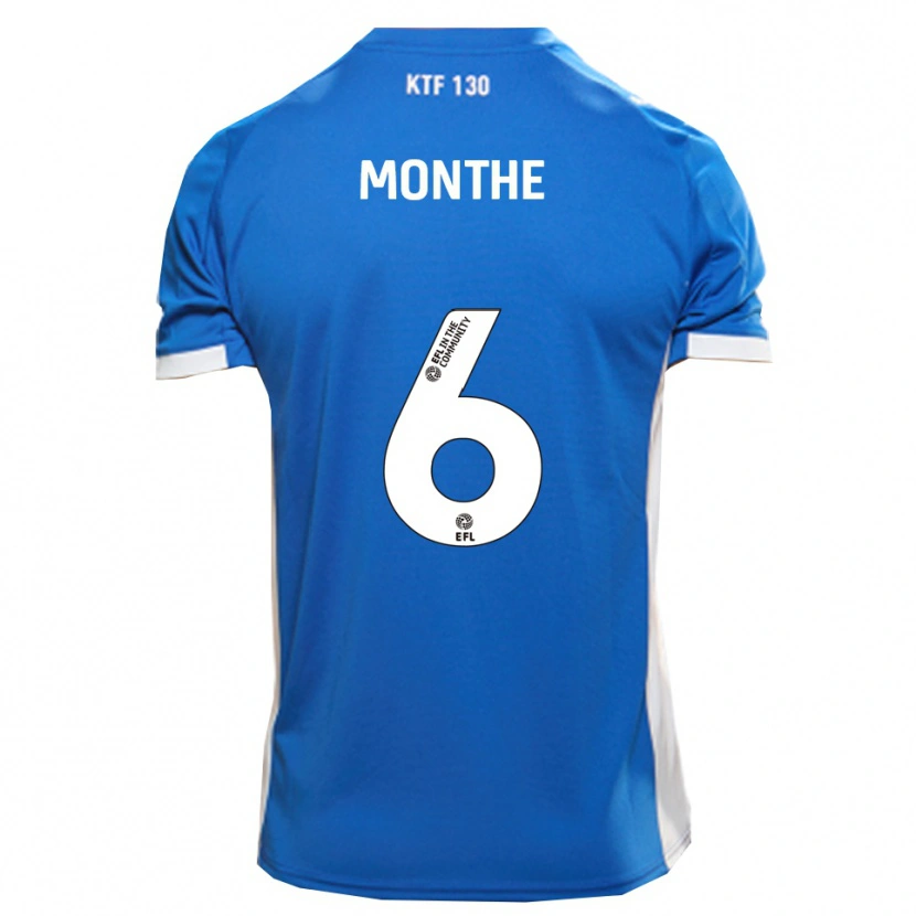 Danxen Herren Manny Monthe #6 Blau Weiß Heimtrikot Trikot 2025/26 T-Shirt