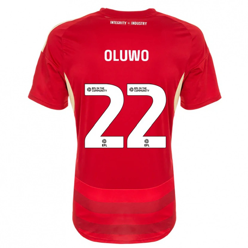 Danxen Herren Adebola Oluwo #22 Rot Weiß Heimtrikot Trikot 2025/26 T-Shirt
