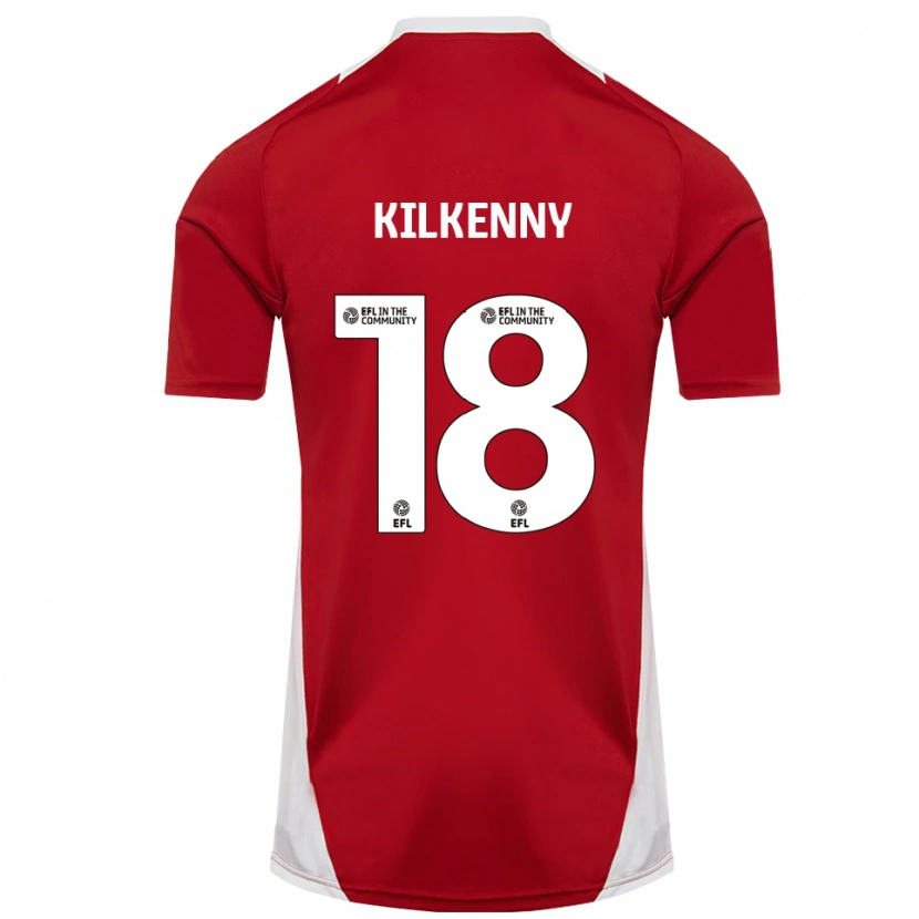 Danxen Herren Gavin Kilkenny #18 Rot Weiß Gold Heimtrikot Trikot 2025/26 T-Shirt