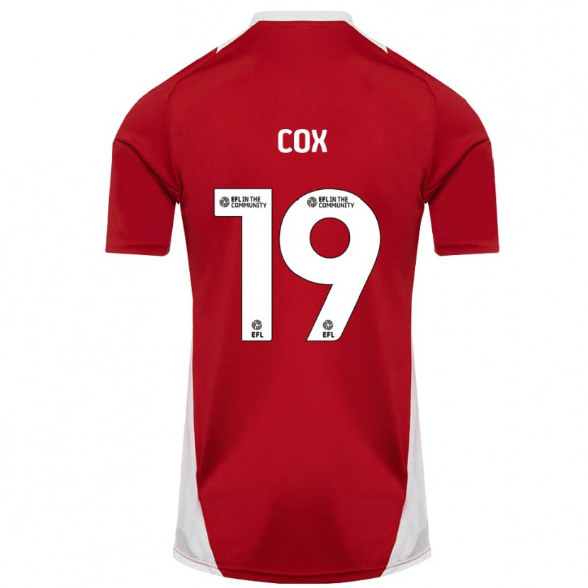 Danxen Herren Hannah Cox #19 Rot Weiß Gold Heimtrikot Trikot 2025/26 T-Shirt