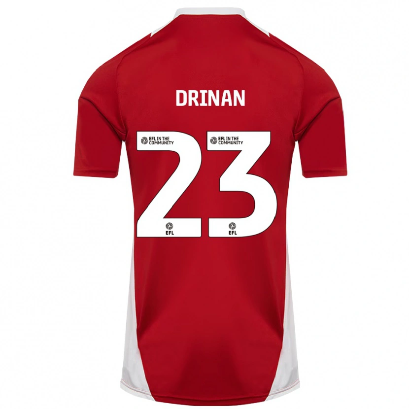 Danxen Herren Aaron Drinan #23 Rot Weiß Gold Heimtrikot Trikot 2025/26 T-Shirt