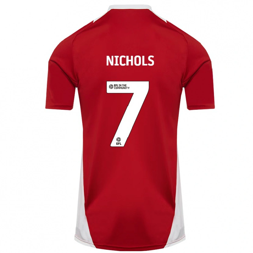 Danxen Herren Tom Nichols #7 Rot Weiß Gold Heimtrikot Trikot 2025/26 T-Shirt