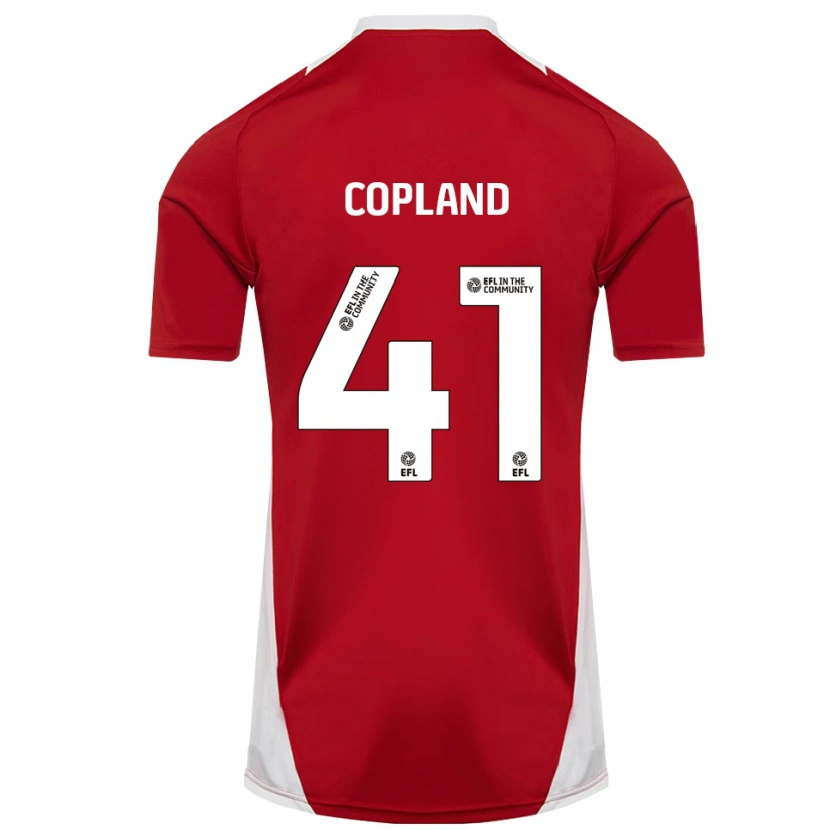 Danxen Herren Jack Copland #41 Rot Weiß Gold Heimtrikot Trikot 2025/26 T-Shirt