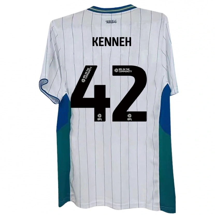 Danxen Herren Nohan Kenneh #42 Weiß Grün Blau Heimtrikot Trikot 2025/26 T-Shirt