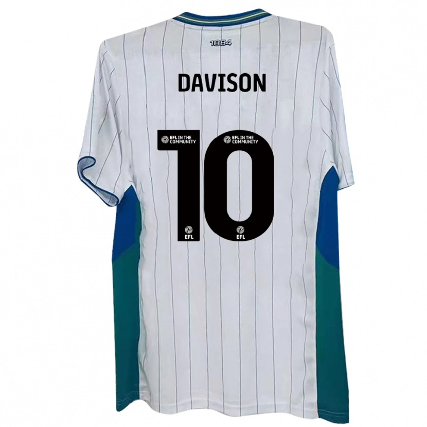 Danxen Herren Josh Davison #10 Weiß Grün Blau Heimtrikot Trikot 2025/26 T-Shirt