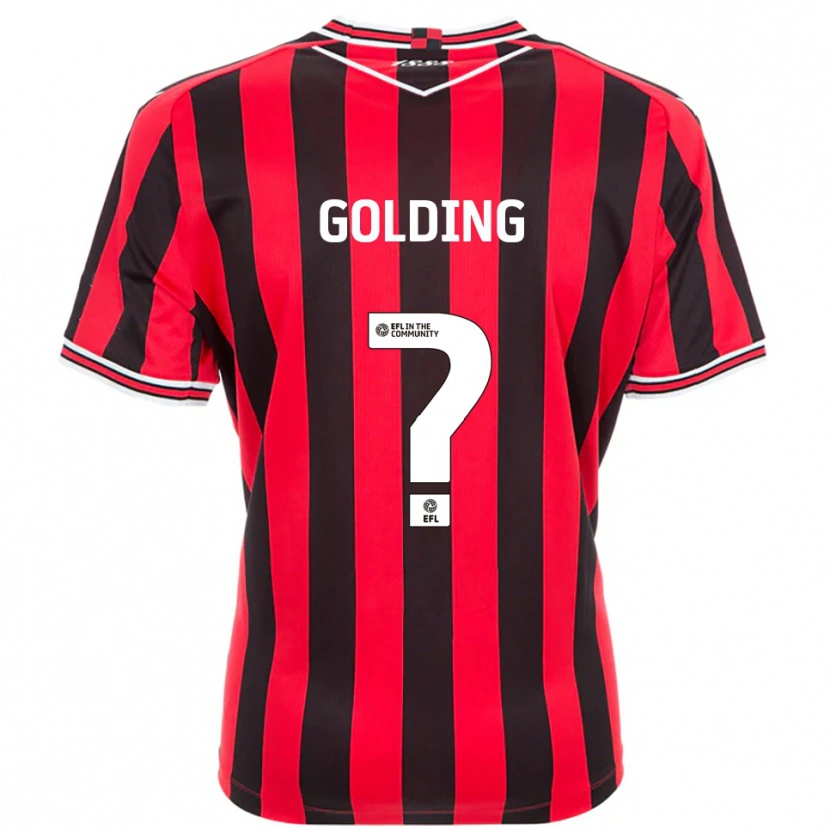Danxen Herren Emily Golding #0 Rot Schwarz Heimtrikot Trikot 2025/26 T-Shirt