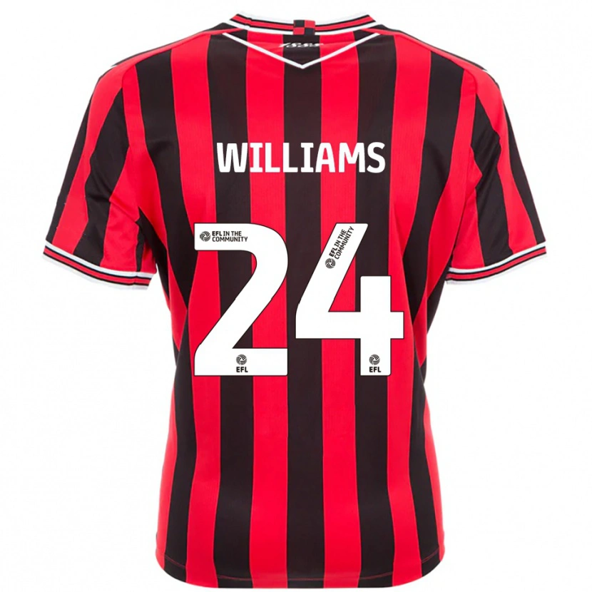 Danxen Herren Harry Williams #24 Rot Schwarz Heimtrikot Trikot 2025/26 T-Shirt