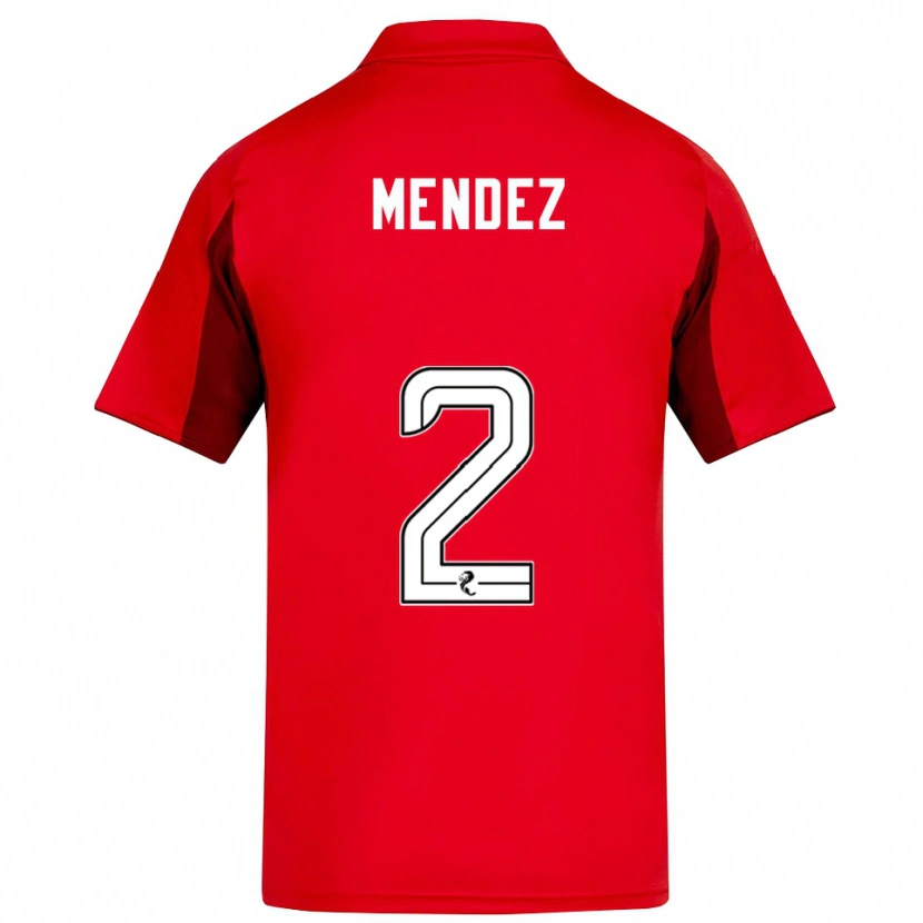 Danxen Herren Alix Mendez #2 Rot Burgunderrot Heimtrikot Trikot 2025/26 T-Shirt