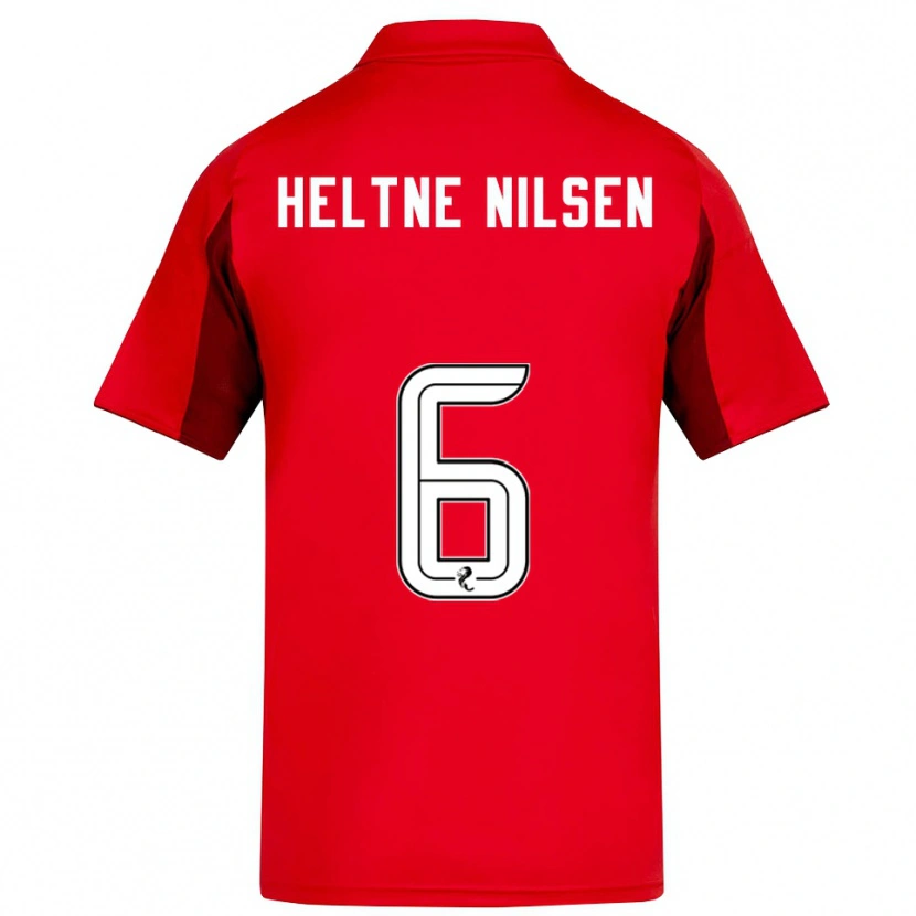 Danxen Herren Sivert Heltne Nilsen #6 Rot Burgunderrot Heimtrikot Trikot 2025/26 T-Shirt