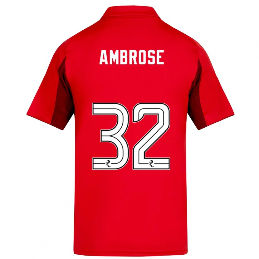 Danxen Herren Peter Ambrose #32 Rot Burgunderrot Heimtrikot Trikot 2025/26 T-Shirt