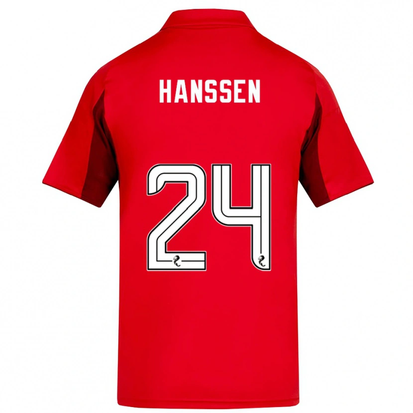 Danxen Herren Nadine Hanssen #24 Rot Burgunderrot Heimtrikot Trikot 2025/26 T-Shirt