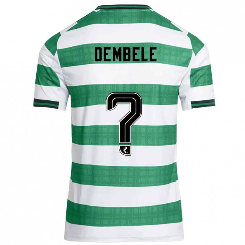 Danxen Herren Hassan Dembele #0 Grün Weiß Heimtrikot Trikot 2025/26 T-Shirt