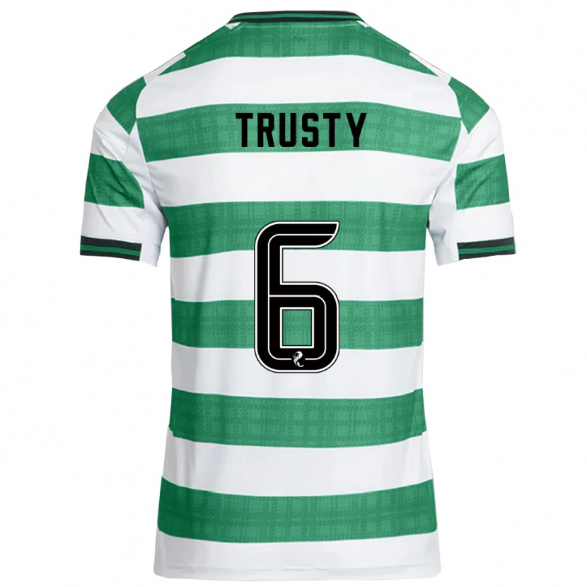 Danxen Herren Auston Trusty #6 Grün Weiß Heimtrikot Trikot 2025/26 T-Shirt