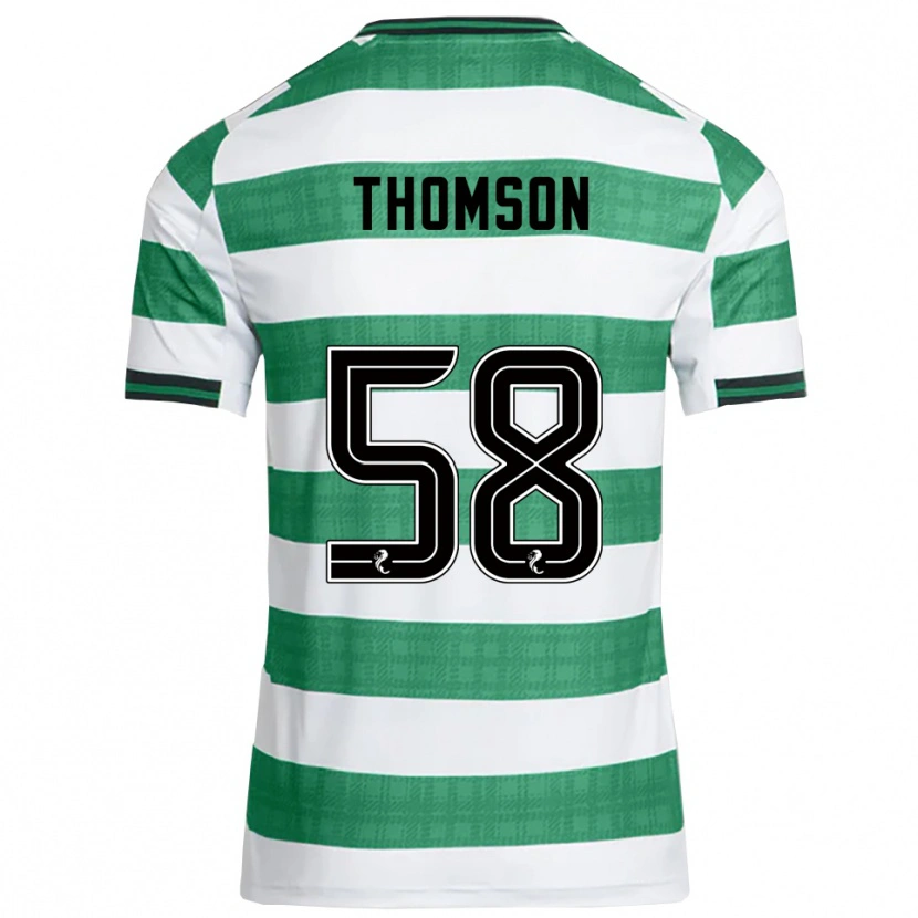 Danxen Herren Corey Thomson #58 Grün Weiß Heimtrikot Trikot 2025/26 T-Shirt