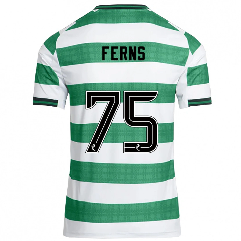 Danxen Herren Ronan Ferns #75 Grün Weiß Heimtrikot Trikot 2025/26 T-Shirt