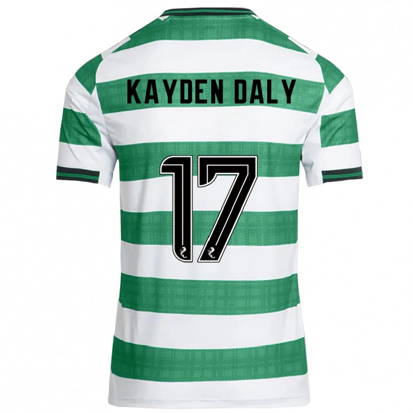 Danxen Herren Kayden Daly #17 Grün Weiß Heimtrikot Trikot 2025/26 T-Shirt