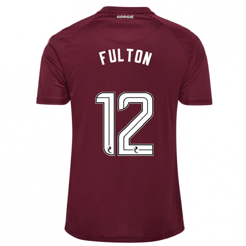 Danxen Herren Ryan Fulton #12 Burgunderrot Weiß Heimtrikot Trikot 2025/26 T-Shirt
