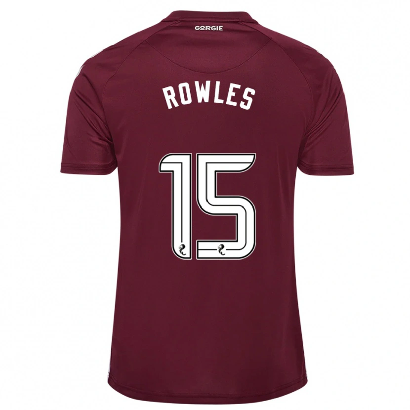 Danxen Herren Kye Rowles #15 Burgunderrot Weiß Heimtrikot Trikot 2025/26 T-Shirt