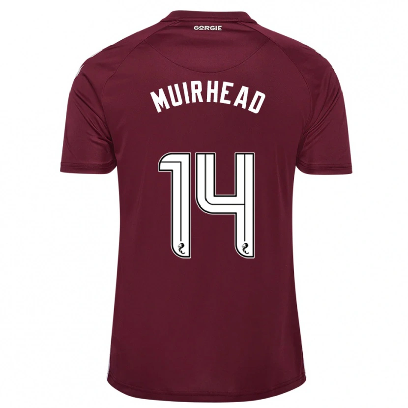 Danxen Herren Owen Muirhead #14 Burgunderrot Weiß Heimtrikot Trikot 2025/26 T-Shirt
