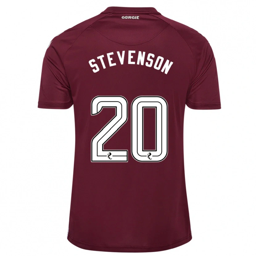 Danxen Herren Gus Stevenson #20 Burgunderrot Weiß Heimtrikot Trikot 2025/26 T-Shirt