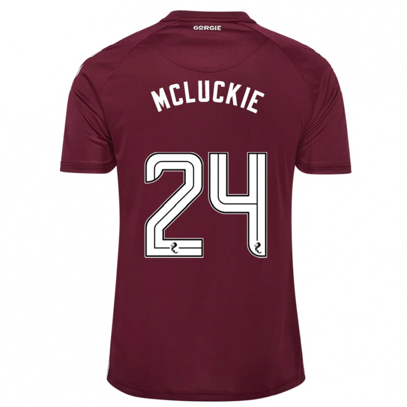 Danxen Herren Bobby Mcluckie #24 Burgunderrot Weiß Heimtrikot Trikot 2025/26 T-Shirt