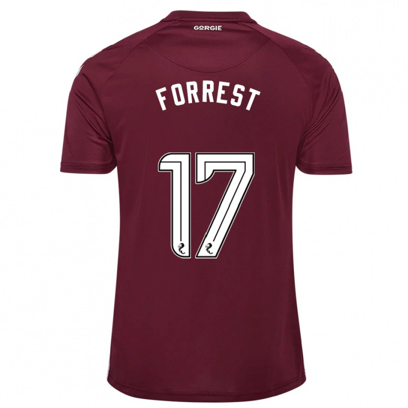 Danxen Herren Alan Forrest #17 Burgunderrot Weiß Heimtrikot Trikot 2025/26 T-Shirt