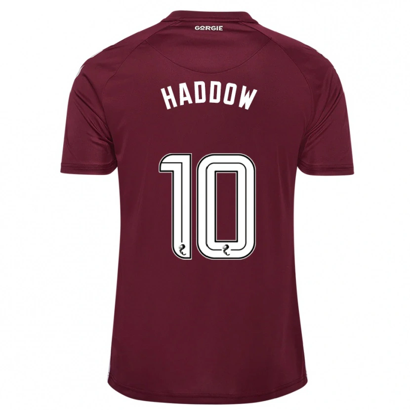 Danxen Herren Aiden Haddow #10 Burgunderrot Weiß Heimtrikot Trikot 2025/26 T-Shirt