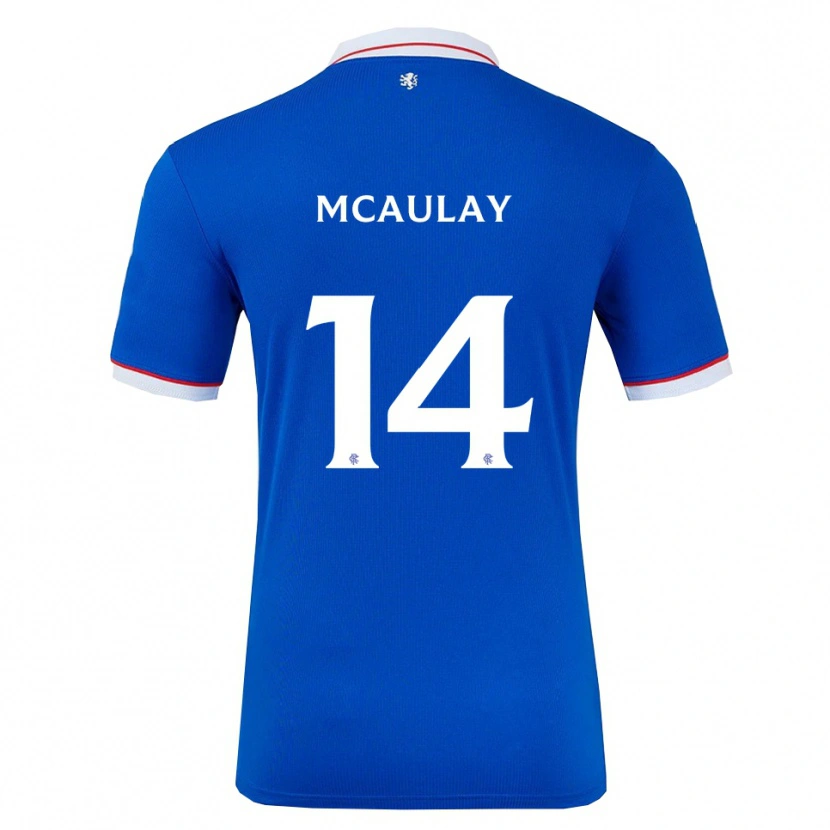Danxen Herren Mia Mcaulay #14 Blau Weiß Heimtrikot Trikot 2025/26 T-Shirt