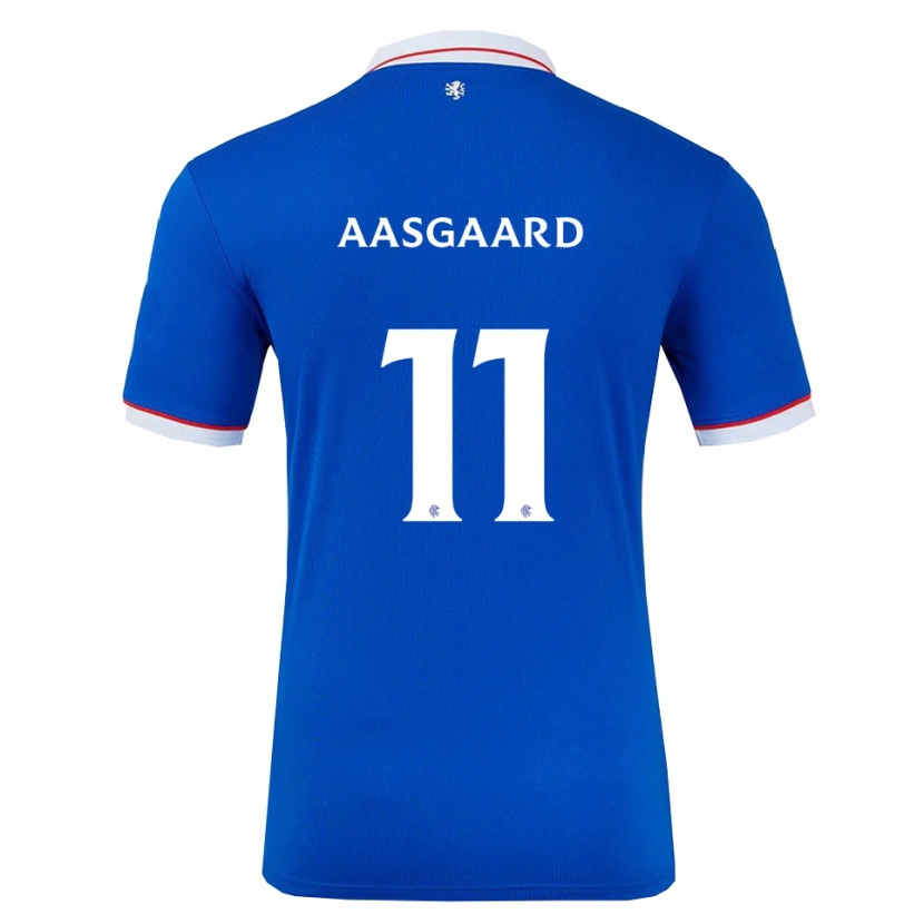 Danxen Herren Thelo Aasgaard #11 Blau Weiß Heimtrikot Trikot 2025/26 T-Shirt