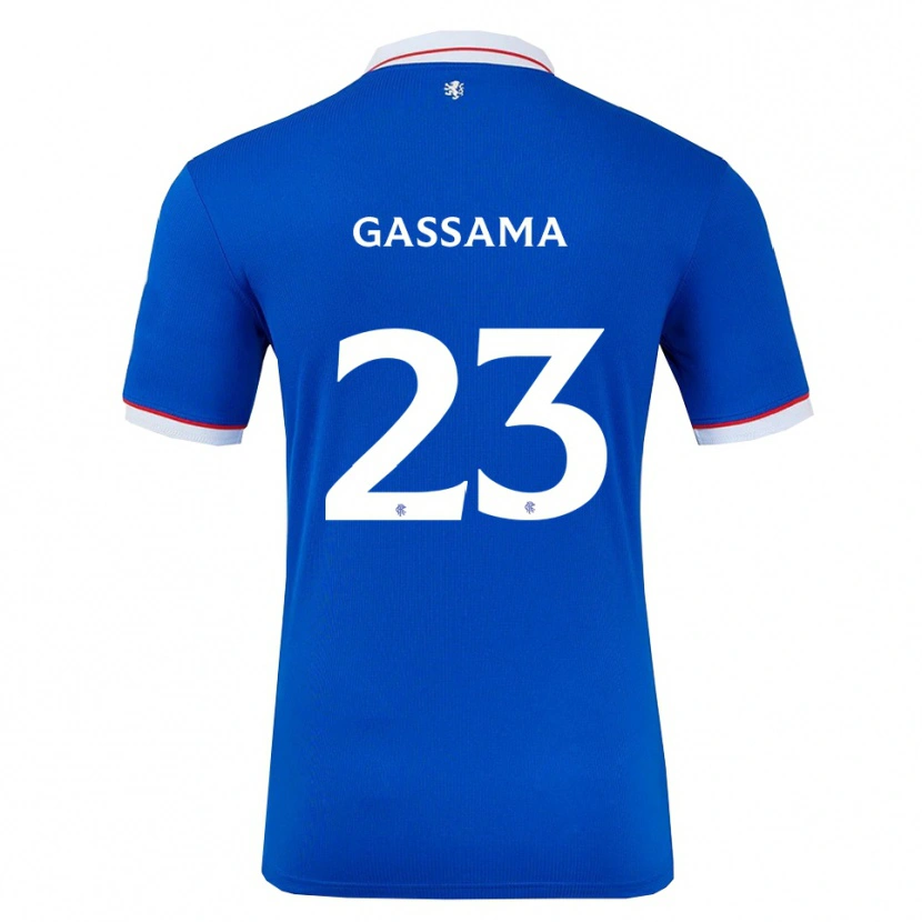 Danxen Herren Djeidi Gassama #23 Blau Weiß Heimtrikot Trikot 2025/26 T-Shirt