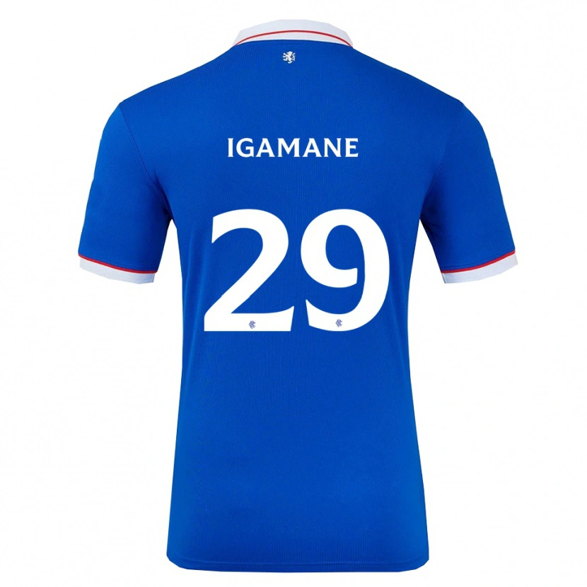 Danxen Herren Hamza Igamane #29 Blau Weiß Heimtrikot Trikot 2025/26 T-Shirt