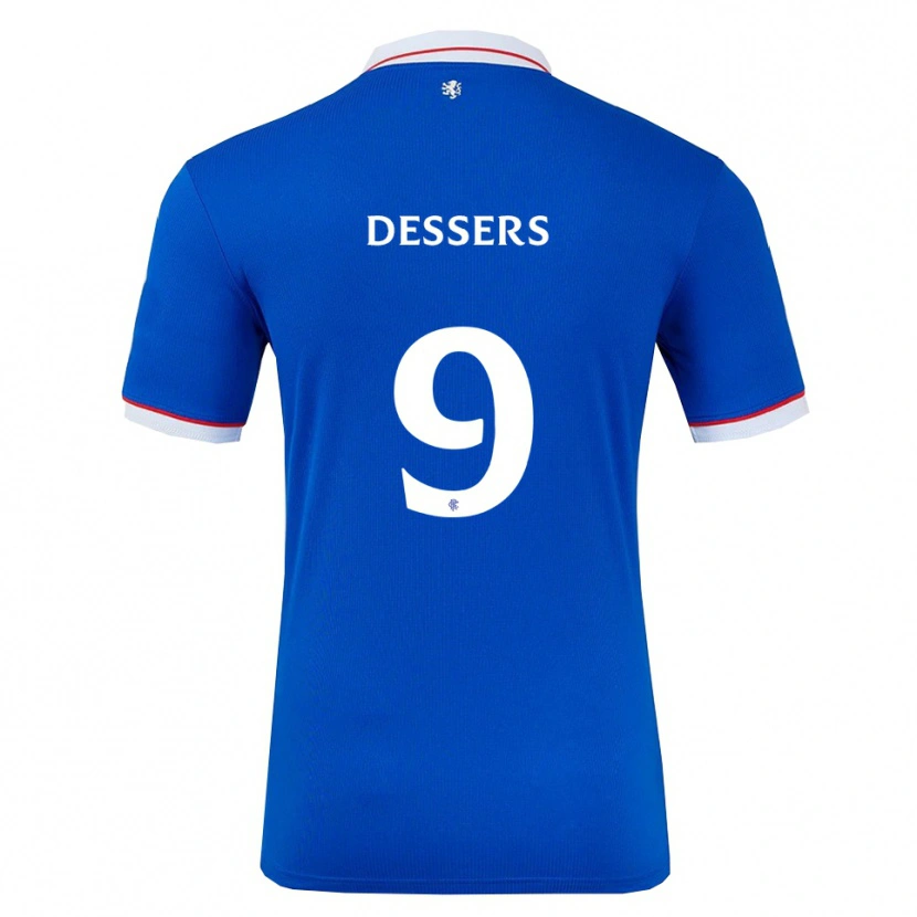 Danxen Herren Cyriel Dessers #9 Blau Weiß Heimtrikot Trikot 2025/26 T-Shirt